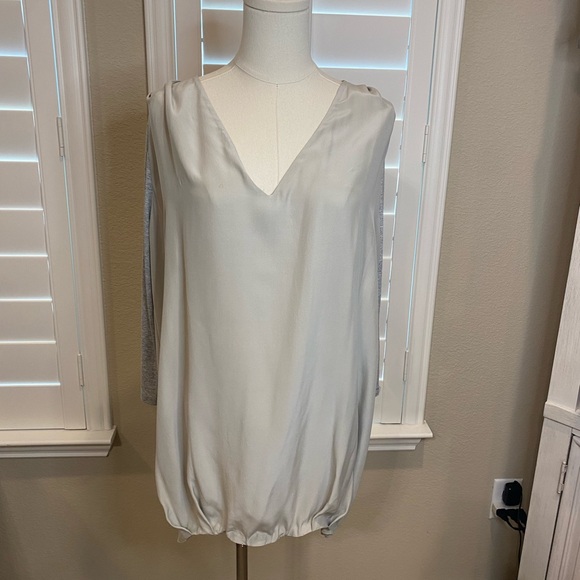 “GENDER BIAS” WOMEN’S V-NECK TUNIC ¾ SLEEVE TOP - SMALL - Picture 1 of 8